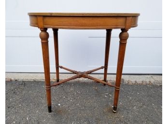 Vintage Burl Wood Oval Table - FAIRFIELD PICKUP