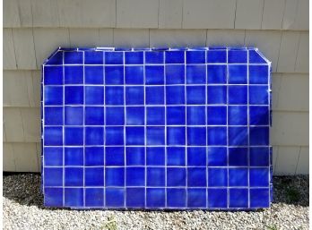 Vintage Cobalt Italian Tile Tabletop AS IS - WESTPORT PICKUP