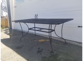 Large Wrought Iron Outdoor Table - AS IS - FAIRFIELD PICKUP