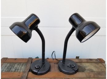 Trio Black Desk Lamps - FAIRFIELD PICKUP