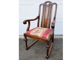 Oak And Cane Arm Chair - FAIRFIELD PICKUP
