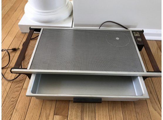 Vintage Hot Plate With With Storage