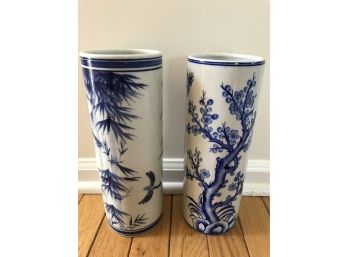 Pair Of Handmade Vases Made In Thailand