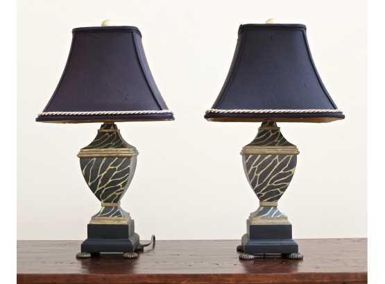 Set Of Two Lamp Crafters Bombay Table Lamps
