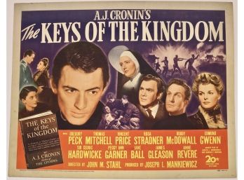 Original Vintage “The Keys Of The Kingdom”  Movie Poster