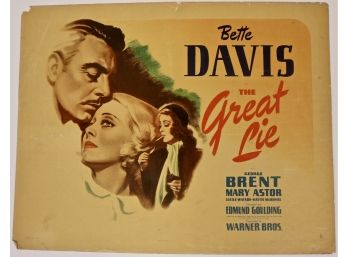 Original Vintage “The Great Lie”  Movie Poster
