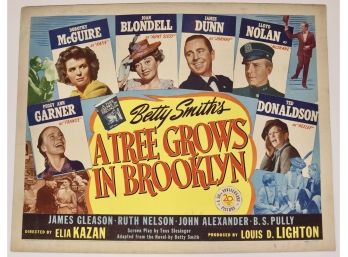 Original Vintage Betty Smith’s 'A Tree Grows In Brooklyn' Half Sheet Movie Poster