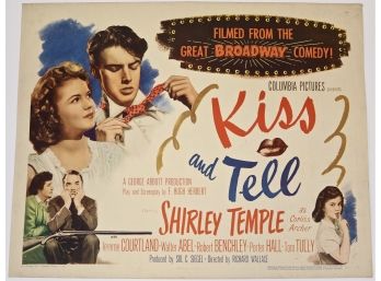 Original Vintage “Kiss And Tell”  Movie Poster