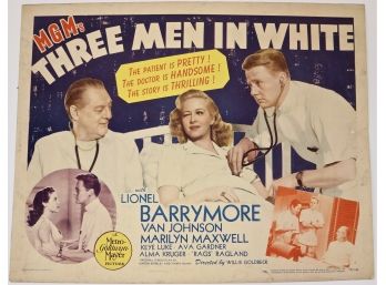 Original Vintage “Three Men In White”  Movie Poster