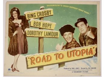 Original Vintage “Road To Utopia”  Movie Poster