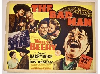 Original Vintage 'The Bad Man” Half Sheet Movie Poster