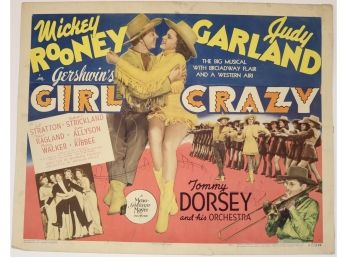 Original Vintage Gershwin’s “Girl Crazy”  Movie Poster