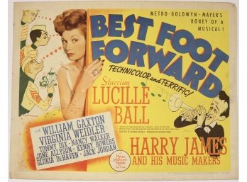 Original Vintage ”Best Foot Forward”  Movie Poster
