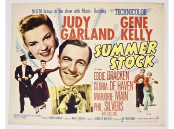 Original Vintage 'Summer Stock' Half Sheet Movie Poster
