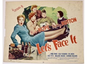 Original Vintage ”Let’s Face It”  Movie Poster