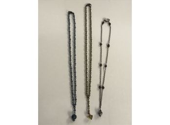 Three Beaded Necklaces