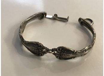 Silverplate Spoon Bracelet With Clasp