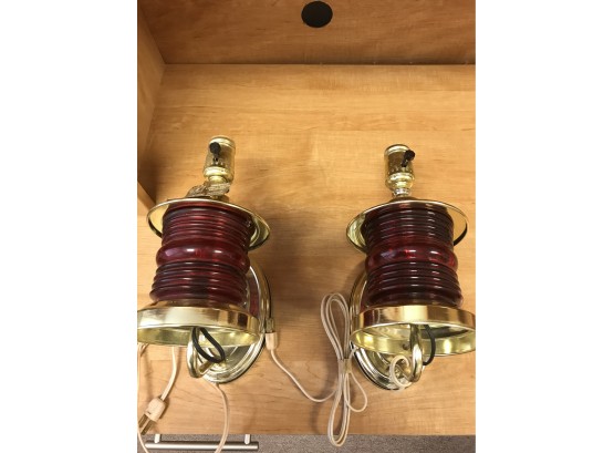 Pair Of Nautical Wall Sconces