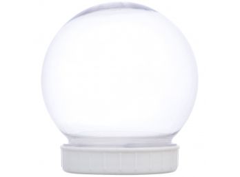 BRAND NEW CRAFTERS - 24 PIECES DIY PLASTIC SNOW GLOBES 4.25' X 4' IN SEALED CASE - SHIPPING AVAILABLE