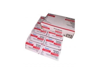 BRAND NEW - 1 SEALED CASE OF 10 BOXES OF 100 XL VINYL GLOVES