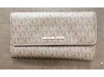 LIKE NEW-  MICHAEL KORS WALLET AND FB WALLET