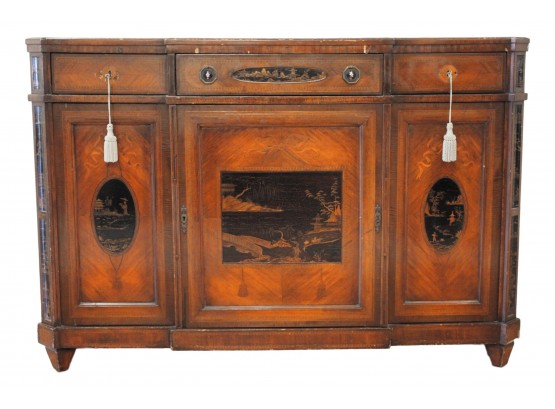 Antique Chinoiserie Asian Sideboard