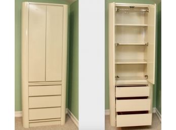 Set Of Two Formica Wardrobe Dressers