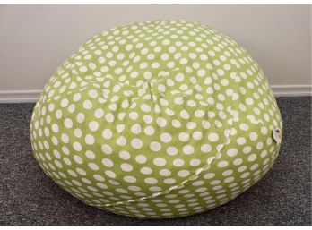 X-Large FUF Green And White Polka Dot Chair