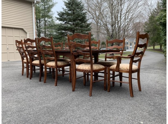 Expandable Hidden Leaf Dining Table & Chairs From Connecticut Home Interiors