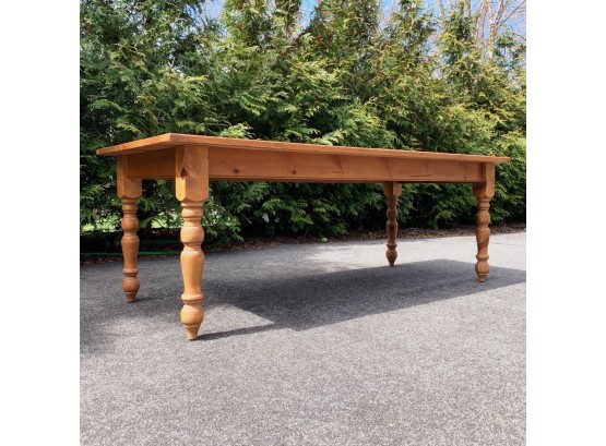 Rustic Pine Farmhouse Table From Prince Of Wales, Westport CT