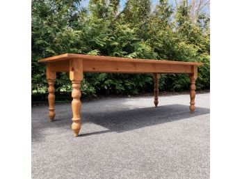 Rustic Pine Farmhouse Table From Prince Of Wales, Westport CT