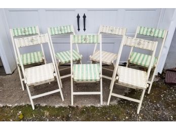 12 Custom Painted Folding Chairs By Jane Keltner