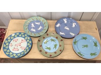 Handpainted Portugese Plates By Patricia Dumont