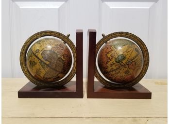 Vintage Decorative Globe Bookends
