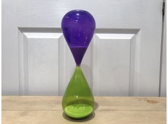 Handblown Glass Hourglass