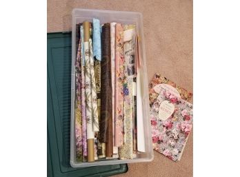 Box Of Wrapping Paper And More