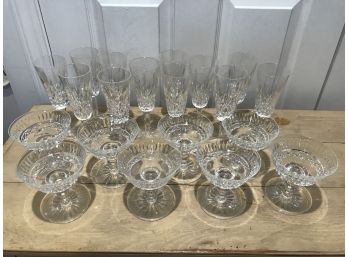 Vintage Waterford Crystal Champagne Saucers/Flutes