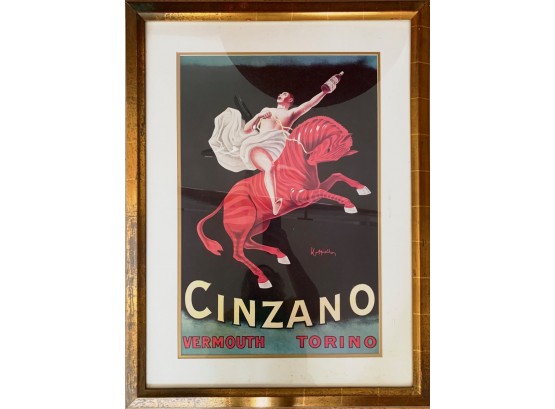 Professionally Framed Cinzano Vermouth Torino Art Print
