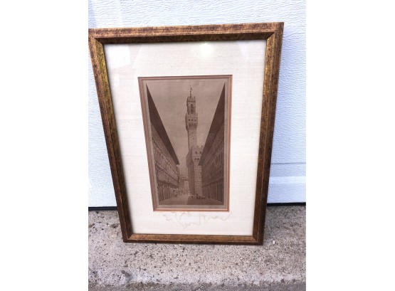 Framed Tower Sketch