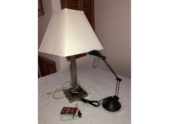 2 Office Lamps In Good Working Condition