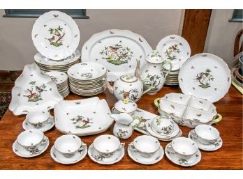 An Elaborate & Large Herend Service For 12 Plus Serving Pieces