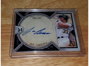 Jose Canseco Signed Card