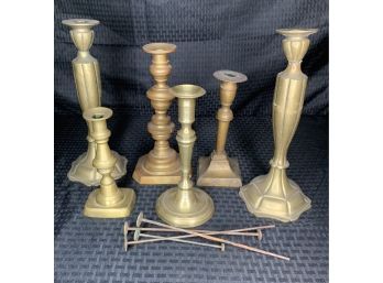 Antique Brass Candle Sticks