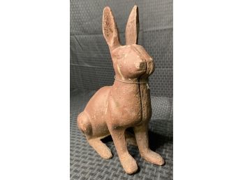 Antique Cast Iron Rabbit Yard Ornament