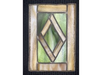 Vintage Stained Glass Panel