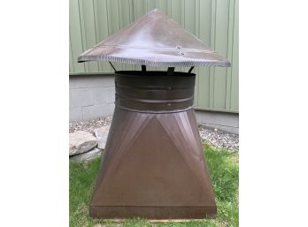 Large Solid Copper Chimney Cap