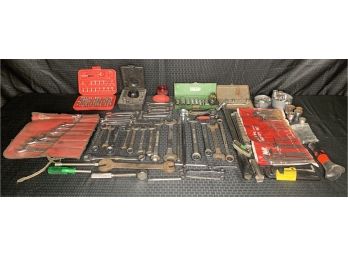 Large Lot Of Wrenches And Sockets