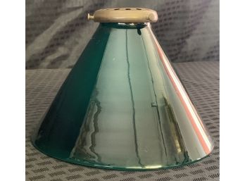 Antique Emeralite Green Cased Glass Lamp Shade