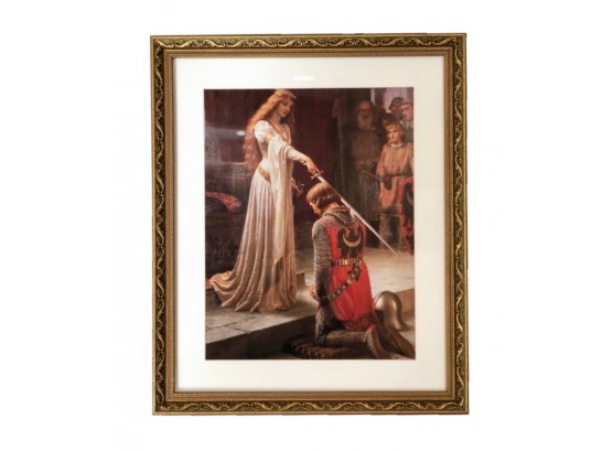 Maiden And Knight Framed Print