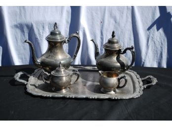 Oneida Silver Plated  5 Piece Tea Set